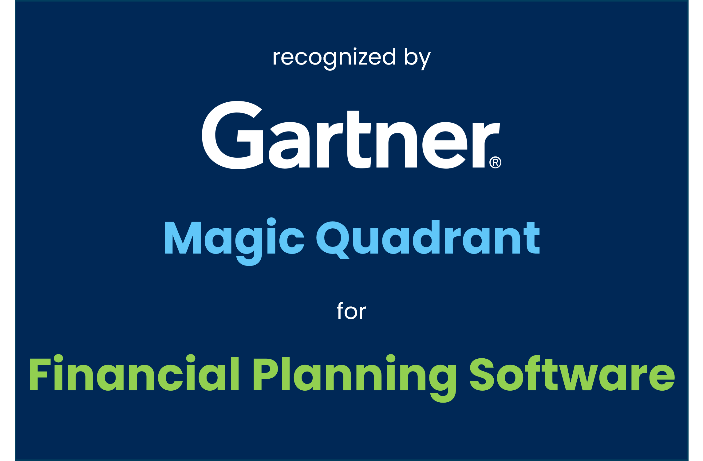 Gartner MQ Financial Planning